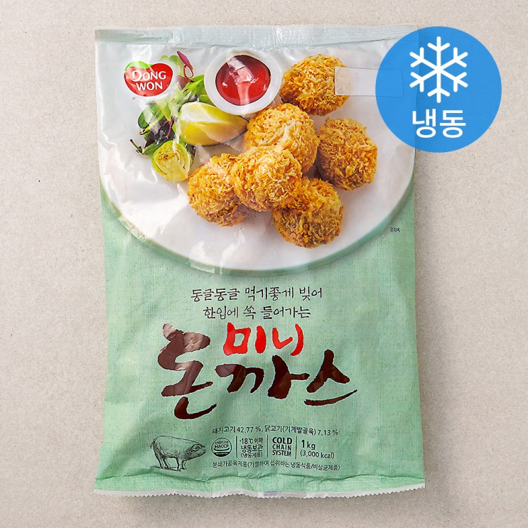 갓성비 좋은 동원에프앤비 미니 돈까스 (냉동), 1kg, 1개 ···