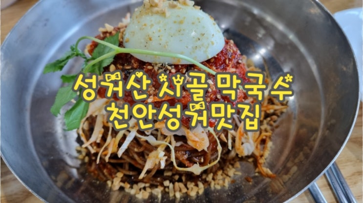  천안성거맛집 성거산시골막국수, 막국수 찐~맛집 JMT