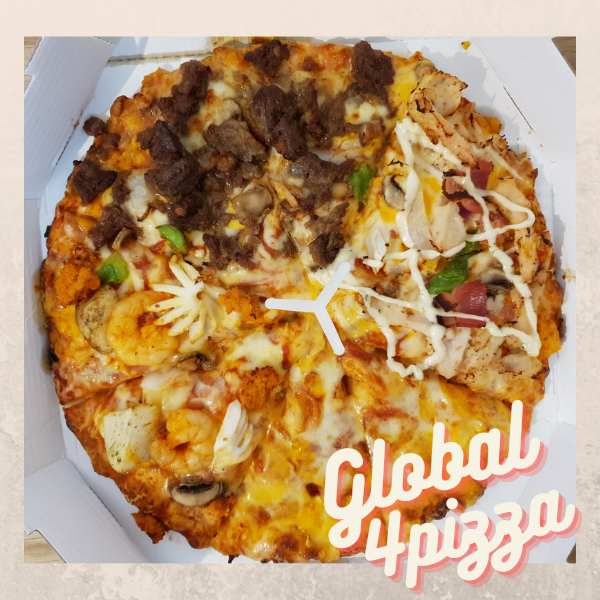  도미노피자, 한판에 네가지 맛이 다모인 글로벌레전드4 피자