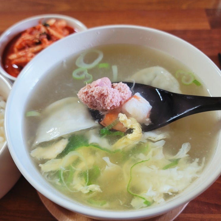  명란만두국 초간단 1인분 레시피