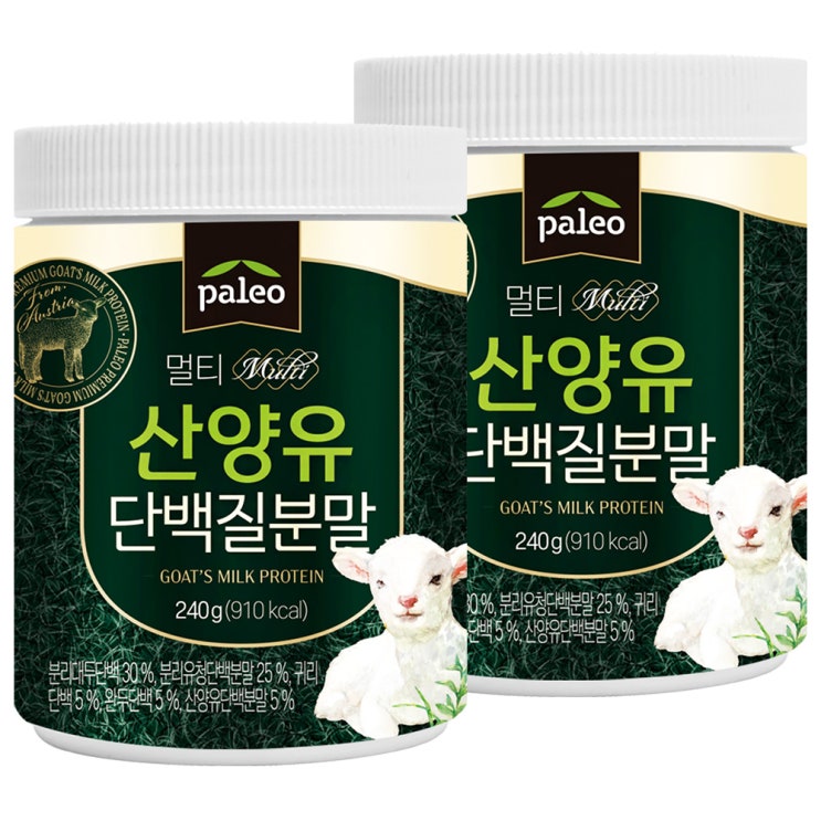 많이 찾는 팔레오 멀티 산양유 단백질 2p, 2개, 240g ···