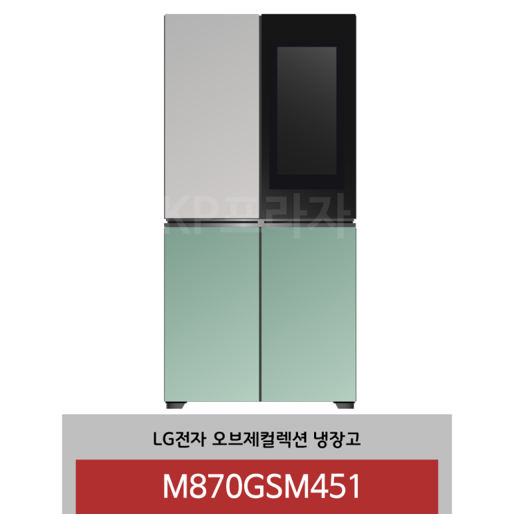 많이 팔린 LG전자 오브제컬렉션 양문형 냉장고 M870GSM451 노크온 매직스페이스 좋아요
