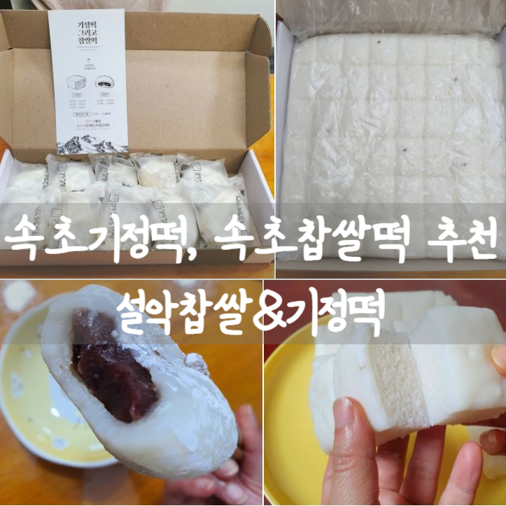  속초 기정떡/속초 찹쌀떡 [설악기정떡]에서 배송받아 아침대용, 간식으로~!