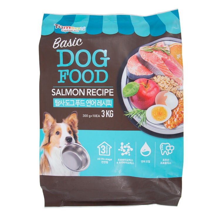 많이 찾는 탐사 6free 강아지 사료 연어 레시피, 3kg, 1개 좋아요 많이 찾는 탐사 6free 강아지 사료 연어 레시피, 3kg, 1개 좋아요
