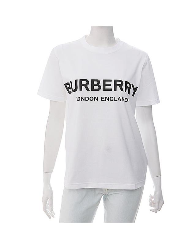 많이 팔린 버버리 로고 프린트 여성 반팔 티셔츠 / 8008894 ···