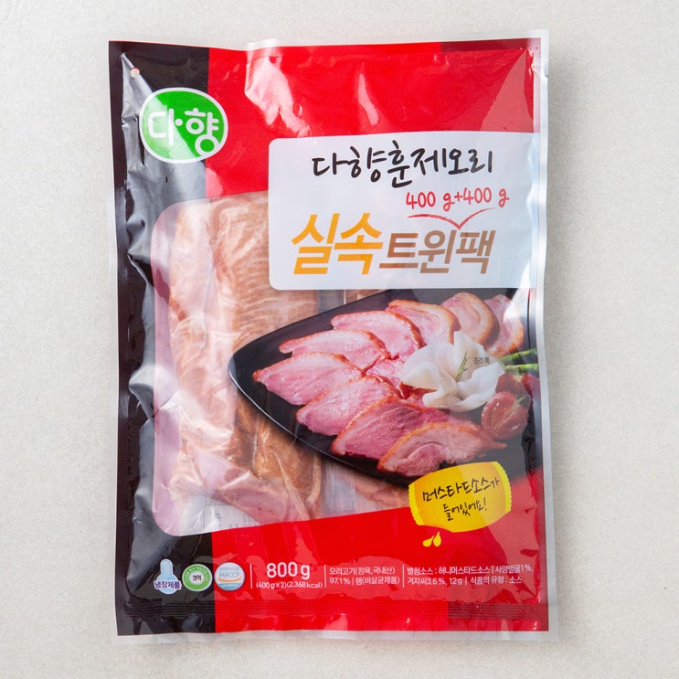 인기있는 다향오리 훈제오리 실속트윈팩, 400g, 2개입 ···