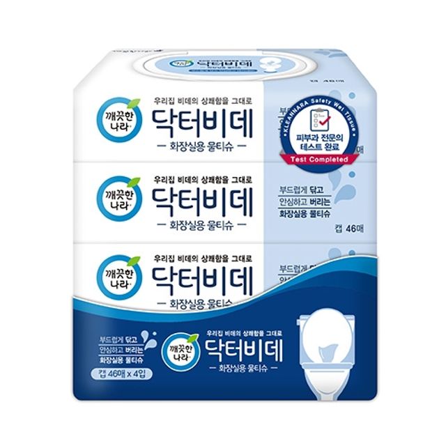 갓성비 좋은 MG 깨끗한나라 닥터 비데 3플러스1입 화장실용 물티슈 좋아요 갓성비 좋은 MG 깨끗한나라 닥터 비데 3플러스1입 화장실용 물티슈 좋아요