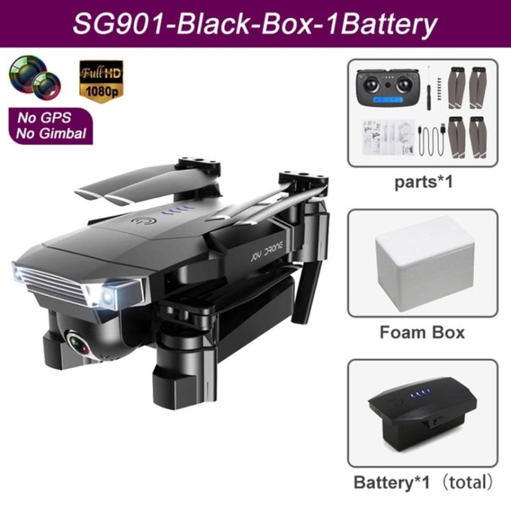  구매평 좋은 XKJ SG907MAX GPS 드론 4K HD 듀얼 카메라 5G 전문 항공 사진 브러시리스 모터 RC 접이식 쿼드 콥터, 901 1080P 상자 좋아요