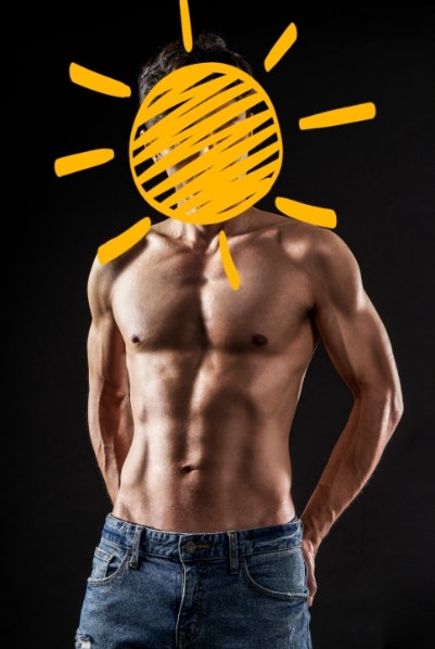  바디프로필 사진_ 남자 체지방률 9% 몸매
