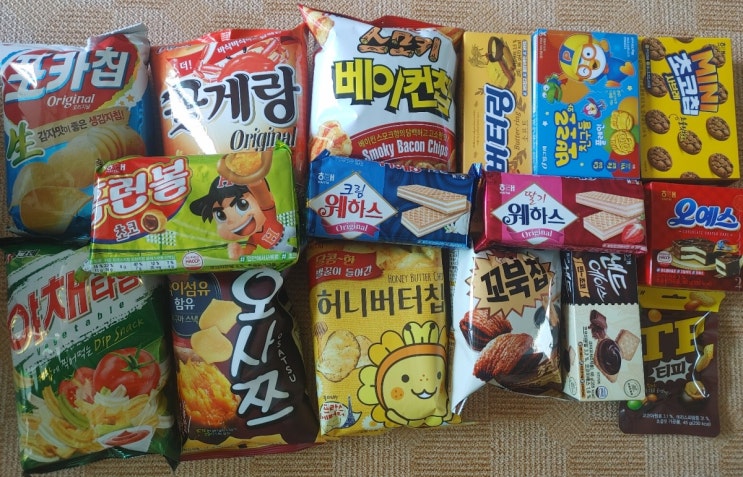  삼성카드 8,900원 vogo 과자세트 택배왔어용