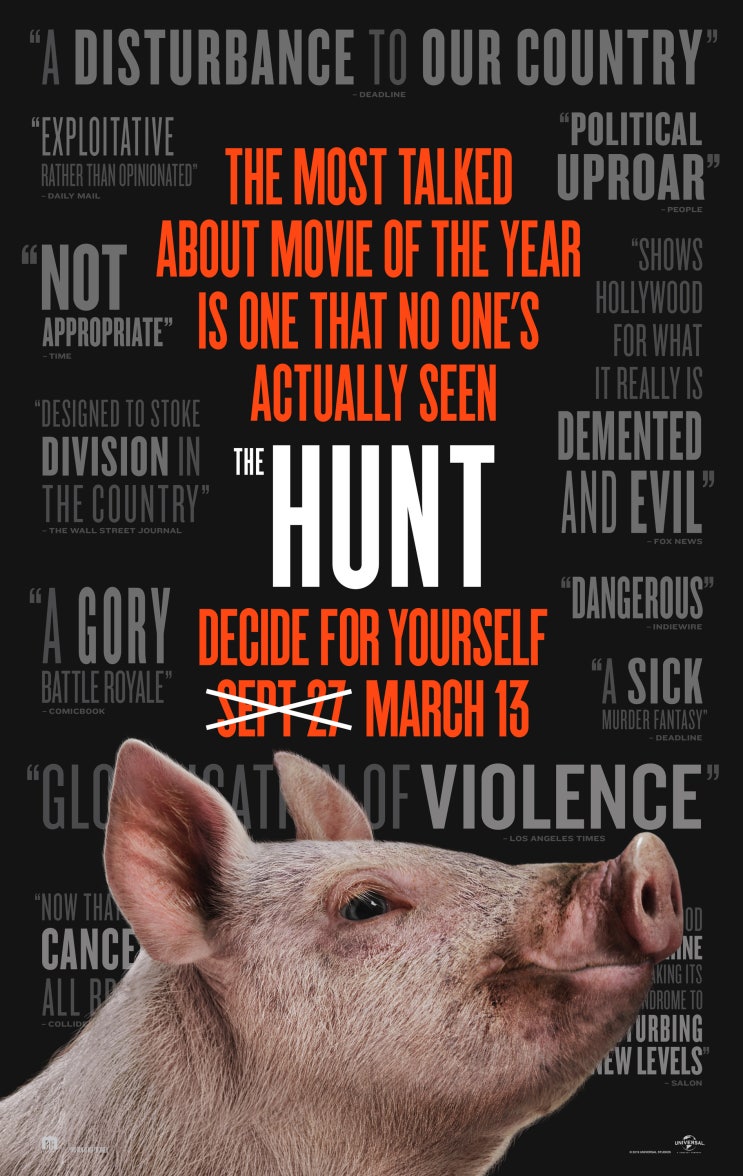 부자들의 원인을 알 수 없는 인간 사냥 넷플릭스 29금 공포 영화 추천 헌트 (The Hunt, 2020)
