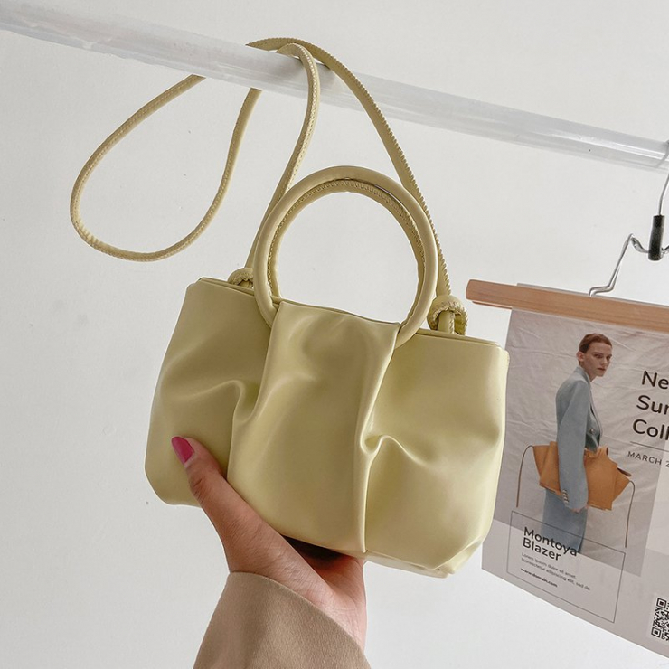 간단한 가방 유행 여름 단색 패션 단일 어깨 핸드백 메신저 야생 인 배 가방