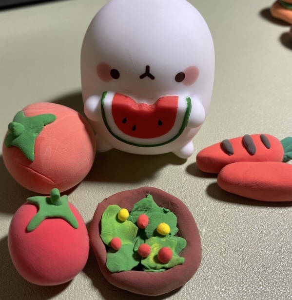  다이소 클레이나라 동물여행 아이 클레이로 음식 모형 만든 후기 / 생각보다 할만하지만 정교한 작업은 불가 /내돈내산
