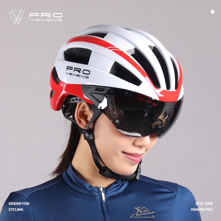 당신만 모르는 자전거헬멧 오토바이헬멧 헬멧 라이딩 남자 스포츠용 풍안경 일체 산악자전거 안전모 여자도로 자전거 장비 용품 좋아요