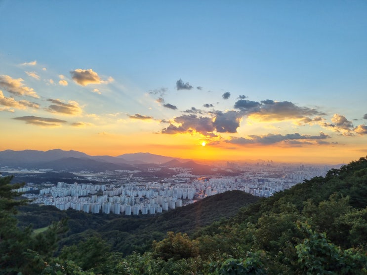  남한산성에서본 서울하늘,남한산성노을,