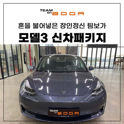  깔끔한 모델3 신차 검수와 썬팅 작업까지!