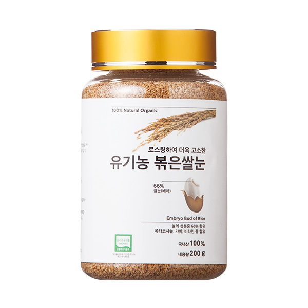 리뷰가 좋은 포앤드 유기농 볶은쌀눈200g, 단품 ···