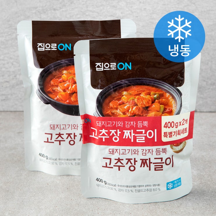 후기가 정말 좋은 집으로온 고추장짜글이 (냉동), 400g, 2개 좋아요