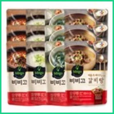  [CJ제일제당]비비고 국탕 육개장3갈비탕3미역국3사골곰탕3 12팩 후회없는 선택 