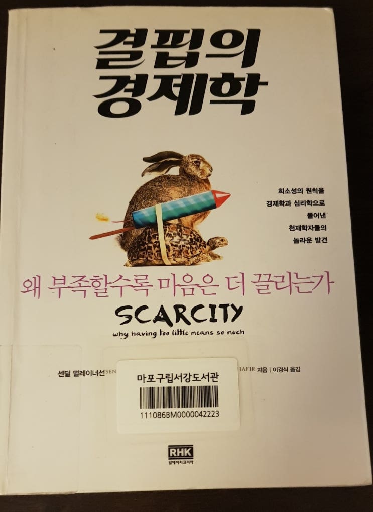  [책]결핍의 경제학/Effects of Sacrcity