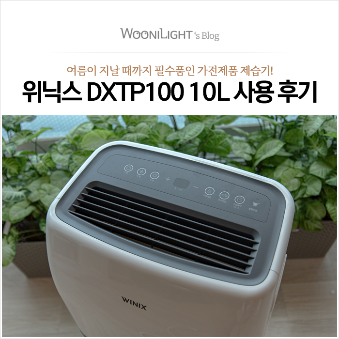 위닉스 제습기 10리터 DXTP100 10L 구입 및 3개월 사용 후기