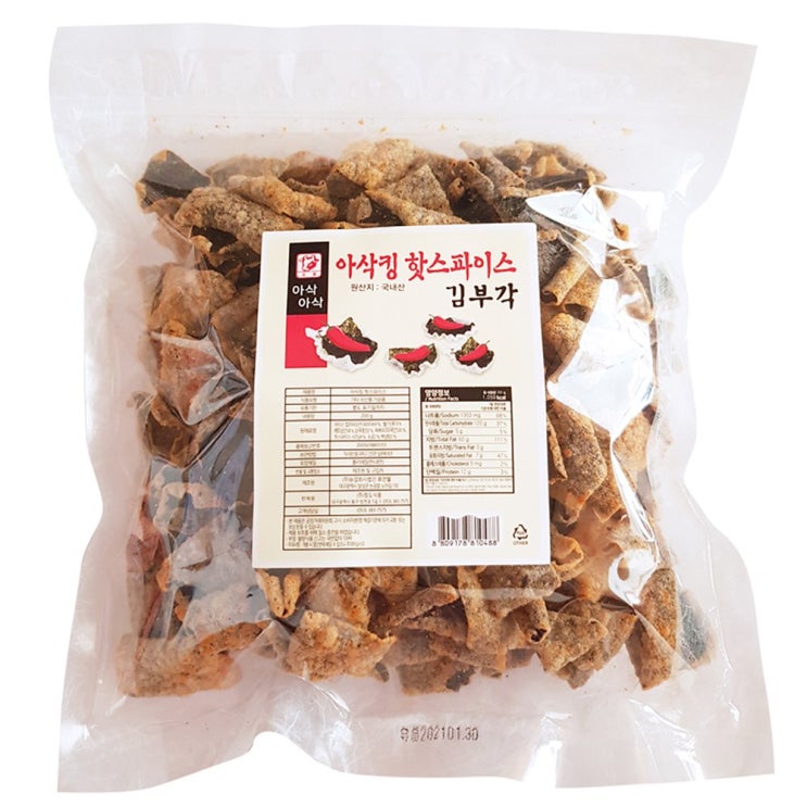 인기 급상승인 청도식품 아삭킹 핫스파이시 김부각 200g x 2개, 1개 추천합니다 인기 급상승인 청도식품 아삭킹 핫스파이시 김부각 200g x 2개, 1개 추천합니다