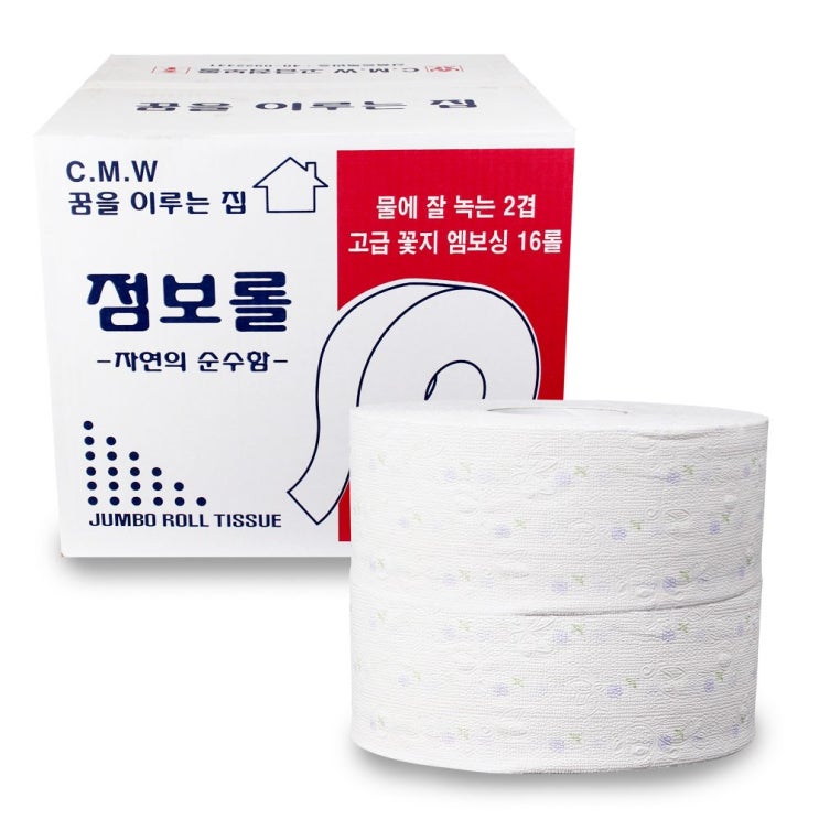 구매평 좋은 꿈을이루는집 물에 잘녹는 2겹 대용량 꽃무늬 점보롤 티슈 16롤 150m 업소용 공중화장실 화장지 휴지, 1박스 추천합니다 구매평 좋은 꿈을이루는집 물에 잘녹는 2겹 대용량 꽃무늬 점보롤 티슈 16롤 150m 업소용 공중화장실 화장지 휴지, 1박스 추천합니다