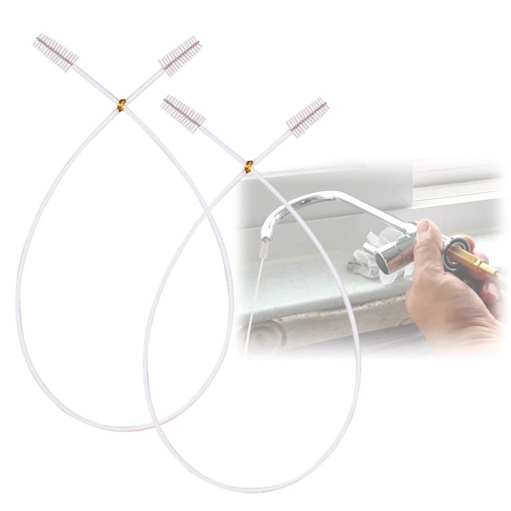 선호도 높은 100%국내제조 하이비 정수기 조리수 밸브 코크 틈새 세척솔, 2p, 듀얼브러쉬 2p 추천해요