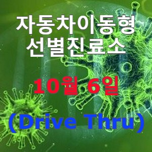 코로나19 자동차이동형 선별진료소 &lt;드라이브스루&gt; 운영현황