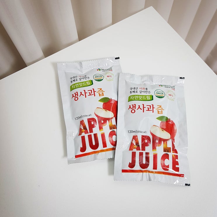 (믿을 수 있는 100% 사과즙 추천) 식약처 인증 HACCP, NFC 착즙주스