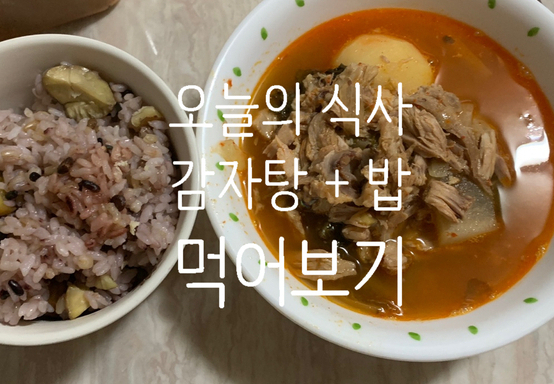  입맛이 없을때 감자탕으로 식사 한끼 해결