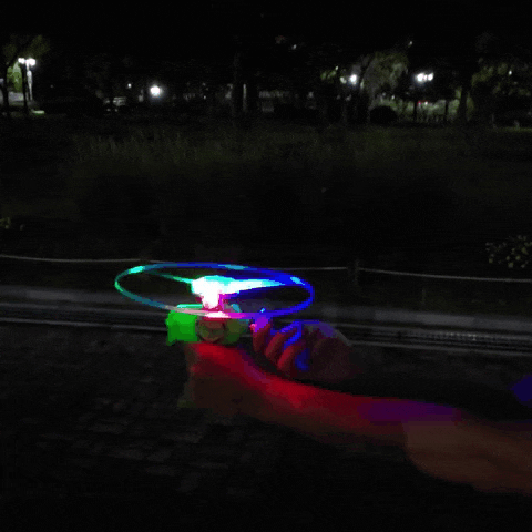 밤하늘에 날리는 LED 야광 원반 불빛나는 프로펠러 조카선물 아이들 저녁놀이 슈팅 플라잉 UFO놀이