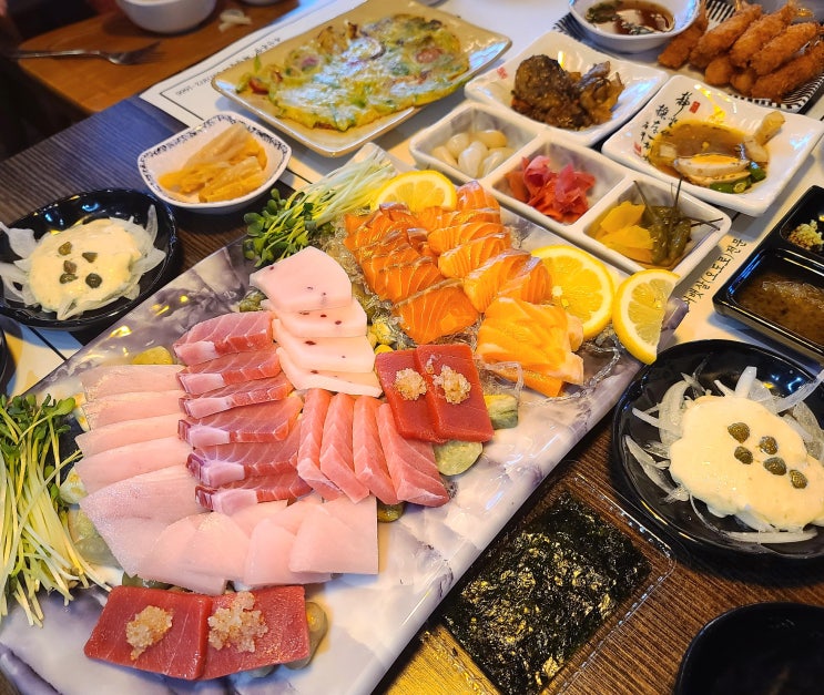  부산 신호동 맛집 대라참치_ 퀄리티 좋은 참치와 연어 세트