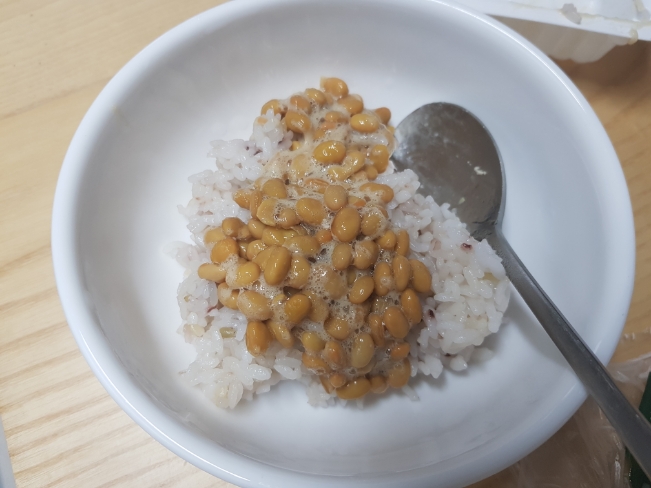  27개월 아기 유아식 비장의 무기 - 낫또 비빔밥