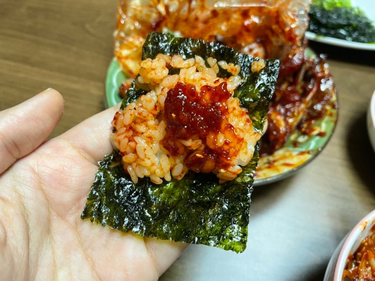  양념게장 택배 FnF푸드앤푸드 마왕불게장 맛있게 맵다