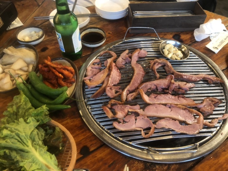  리뷰 보고 망설였다가 분위기에 흠뻑 취하고 온 온누리 장작구이 광명점
