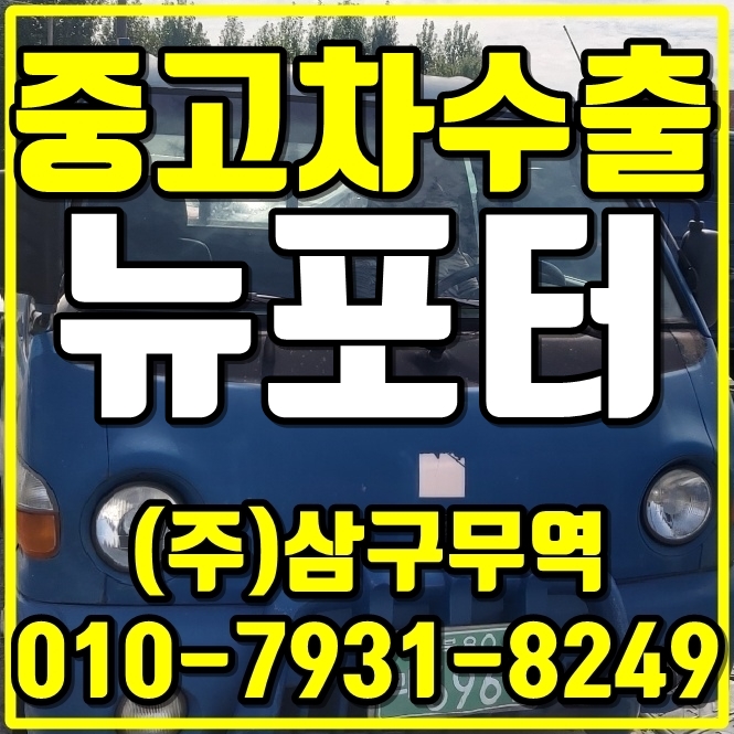  일명 개구리포터 2002년식 뉴포터도 중고차 수출 가능하죠