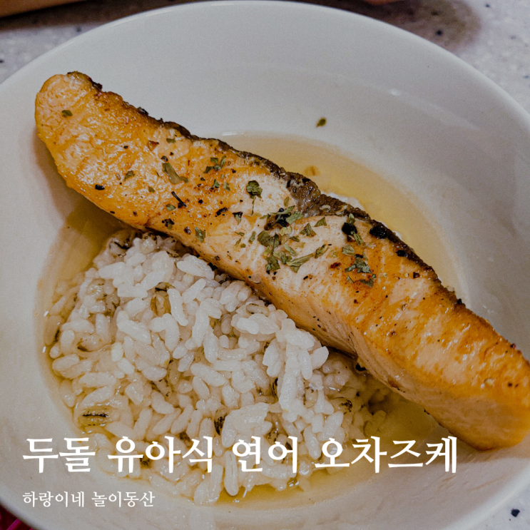  광주안과 서포터즈 눈건강 레시피 : 두돌 유아식 연어 오차즈케