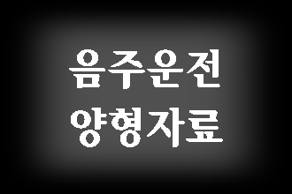  중요한 음주운전 양형자료는?