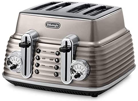 가성비 좋은 DeLonghi 팝업토스터기 영국배송 가정용 드롱기 Scultura CTZ4003BK 4슬라이스 토스터블랙-77184, 단일옵션, 04.샴페인 좋아요 가성비 좋은 DeLonghi 팝업토스터기 영국배송 가정용 드롱기 Scultura CTZ4003BK 4슬라이스 토스터블랙-77184, 단일옵션, 04.샴페인 좋아요