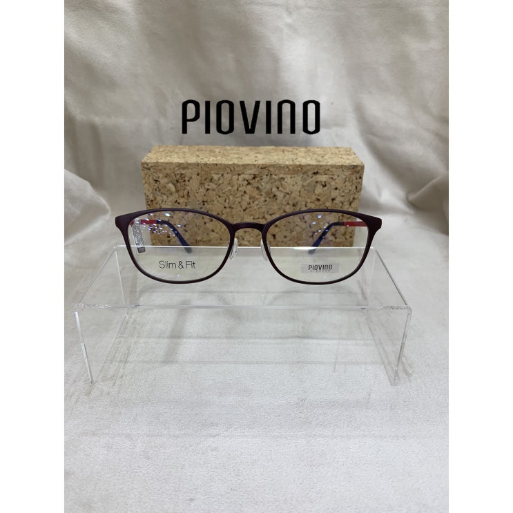 갓성비 좋은 정품 100% 피오비노 국산안경 국산최고급울템 가볍고 튼튼한 안경 PIOVINO PV-SF37 C.161 브라운&레드 안경선물 좋아요