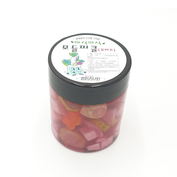 핵가성비 좋은 모들채소 수제 비트*무 피클 600g 1통 ··· 핵가성비 좋은 모들채소 수제 비트*무 피클 600g 1통 ···