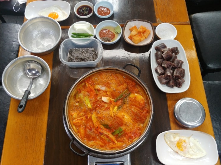 인천 계양구 맛집 계산동 밥집 양푼생돼지김치찌개
