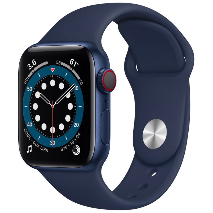 가성비갑 Apple 애플워치 6, GPS+Cellular, 블루 알루미늄 케이스, 딥 네이비 스포츠 밴드 ··· 가성비갑 Apple 애플워치 6, GPS+Cellular, 블루 알루미늄 케이스, 딥 네이비 스포츠 밴드 ···