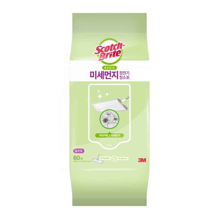 의외로 인기있는 3M 스카치브라이트 미세먼지 베이직 정전기 청소포 60p, 1개 추천합니다 의외로 인기있는 3M 스카치브라이트 미세먼지 베이직 정전기 청소포 60p, 1개 추천합니다