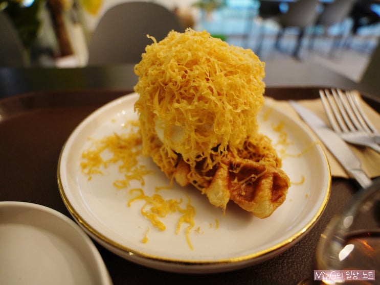 브라운 치즈 크로플이 맛있는 김포 구래역 카페 추천 :] Doudou (두두)