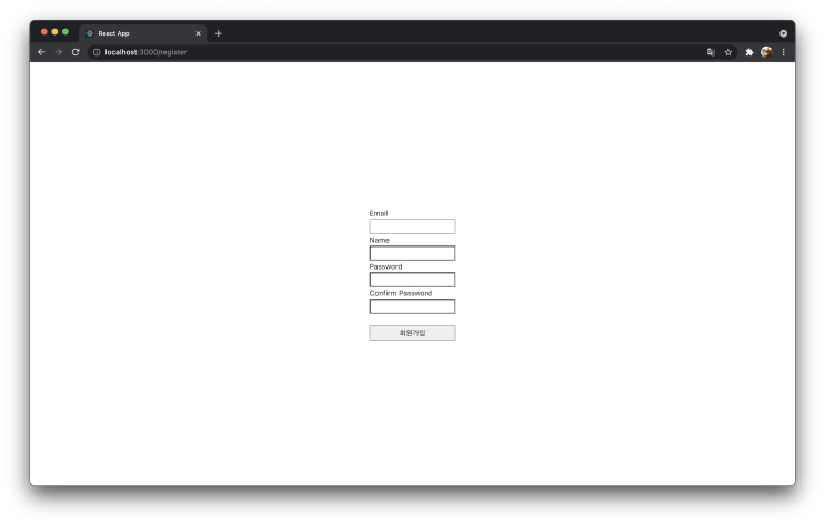  node, react 기본강의를 듣고(로그인, 로그아웃, 회원가입)