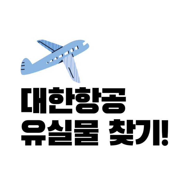 대한항공 기내에서 분실한 물건 찾기_(대한항공, 인천공항 유실물 찾기)