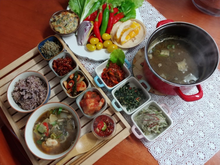  된장찌개밀키트로 된장찌개끓이는법(feat.시골된장)