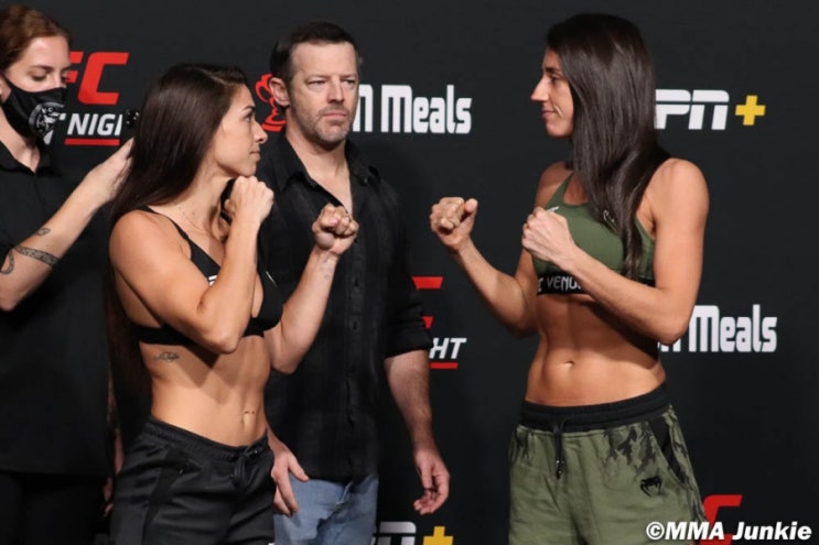 UFC 베가스 39: 맥켄지 던 vs 마리나 호드리게스 계체 결과와 영상 UFC 베가스 39: 맥켄지 던 vs 마리나 호드리게스 계체 결과와 영상